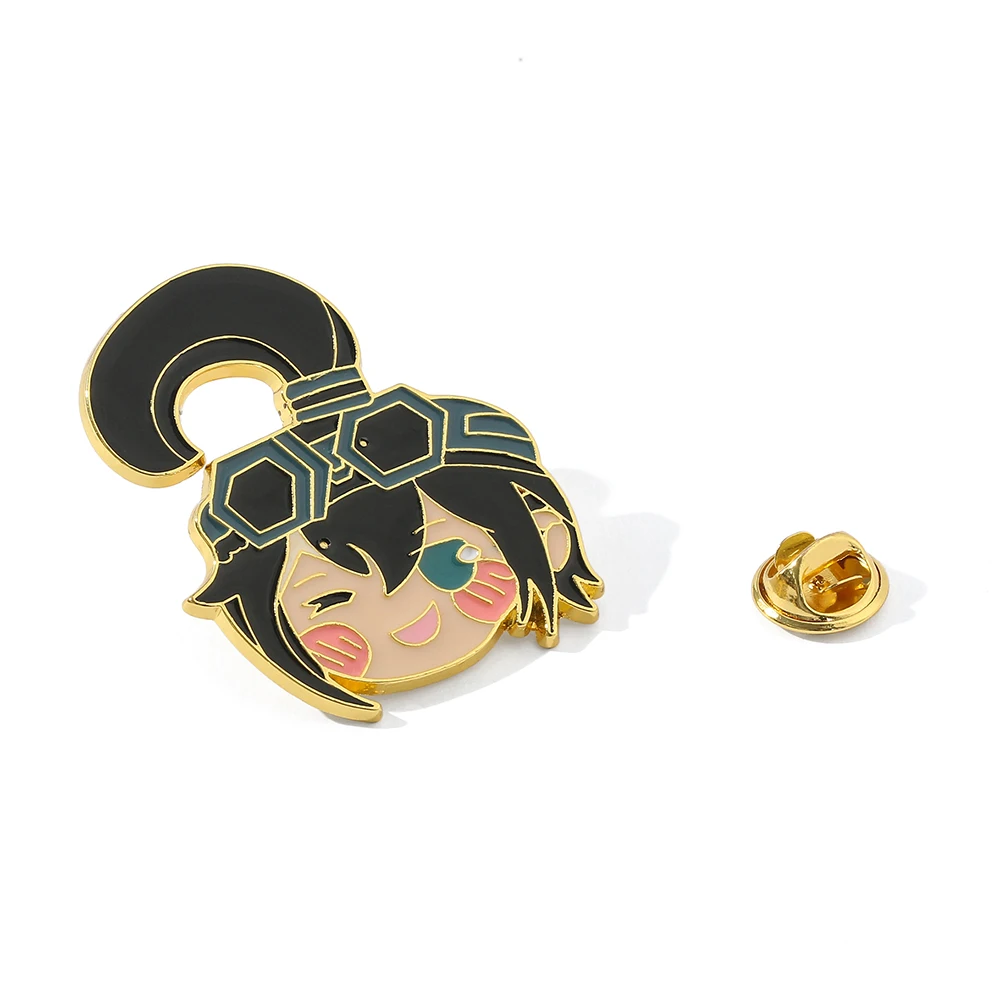 Godrose King Palos Ray Аниме Лимонно-желтая Брошь Модная Эмалированная Булавка Для Рюкзака