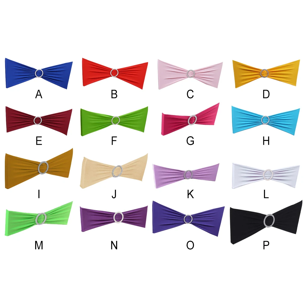 50 шт. разноцветные тканевые чехлы на сиденья стула