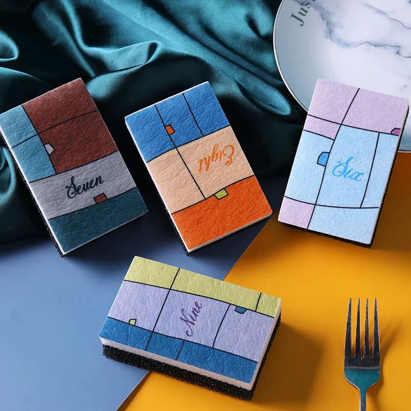 

Кухонная губка, Чистящая губка высокой плотности, ластик, домашний очиститель для посуды, кухни, ванной, волшебная тряпка для очистки, антис...