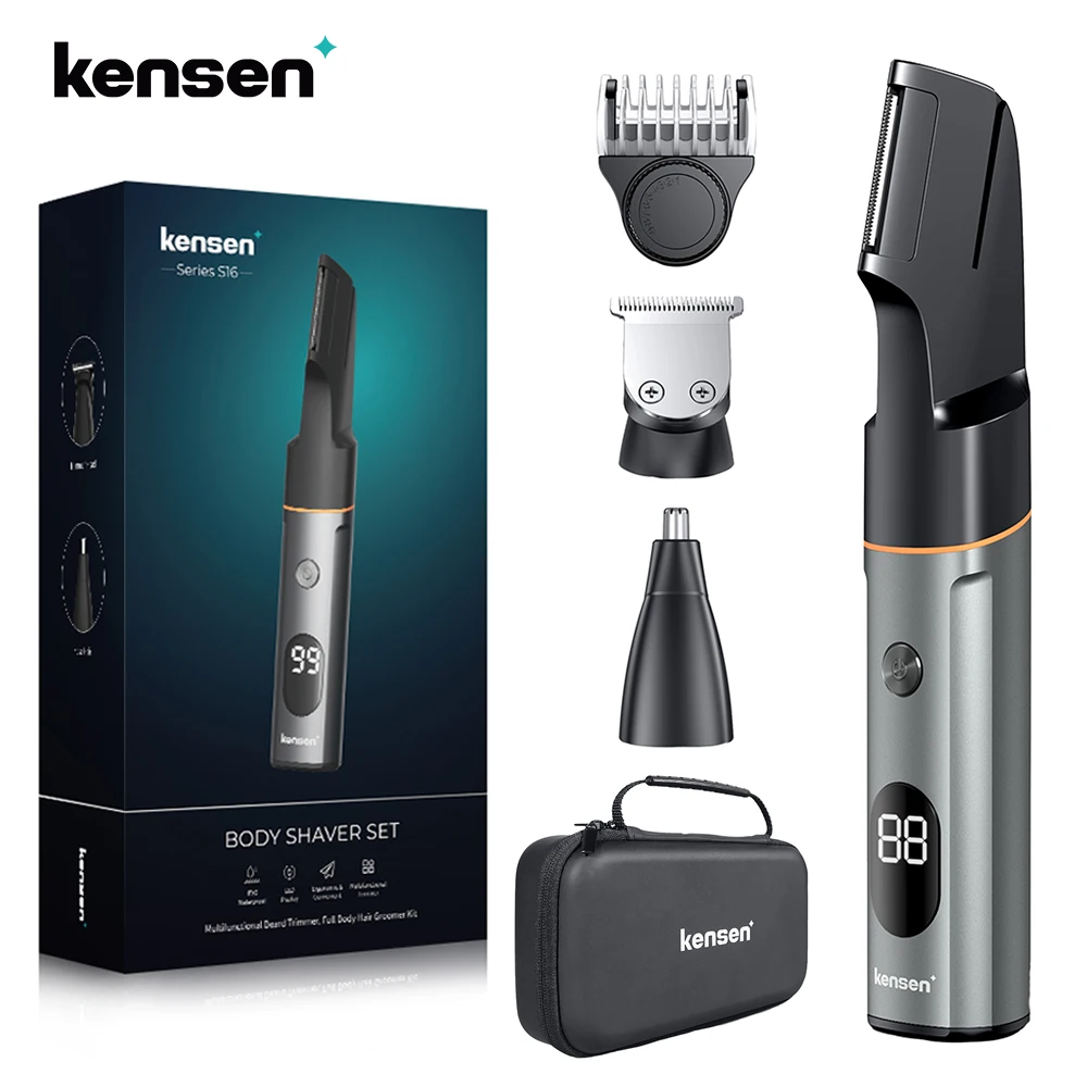 Kits Beard Trimmer Ipx6 Waterproof Hair Cutting Machine Electric Clippers For Men