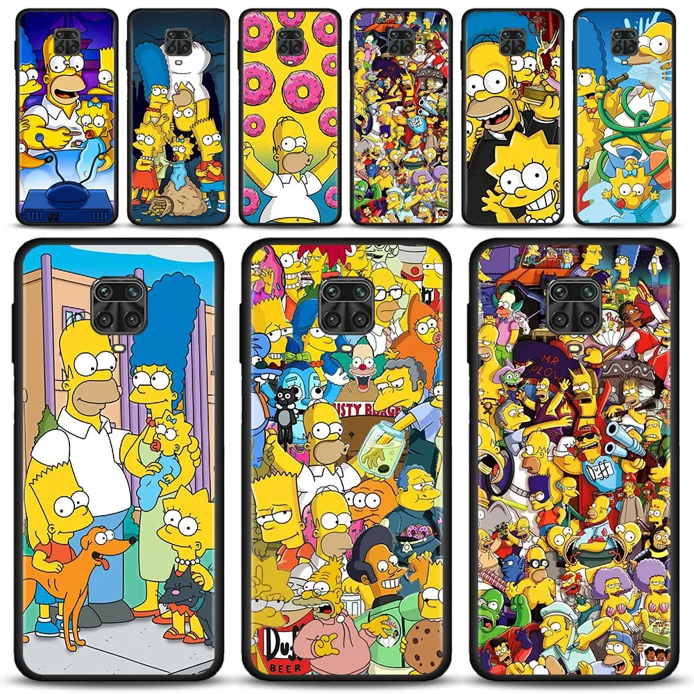 Мультяшный чехол Simpsons для Xiaomi Redmi Note 11 10 8 Pro Чехол телефона 9s 11T 9t 8t 7 k40 9 9a 9c Funda |