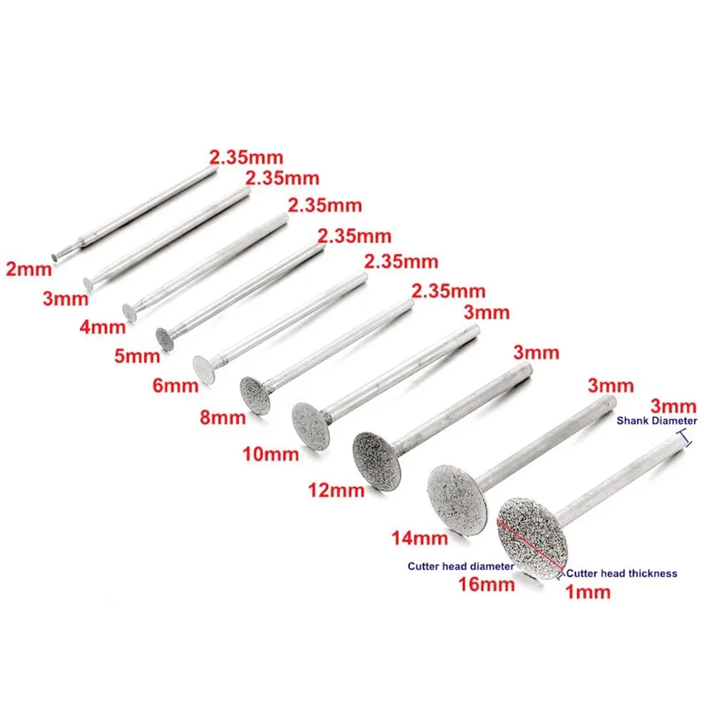 

Tool Grinding Heads Stone Jade T-style 10pcs Carborundum Carving Tools