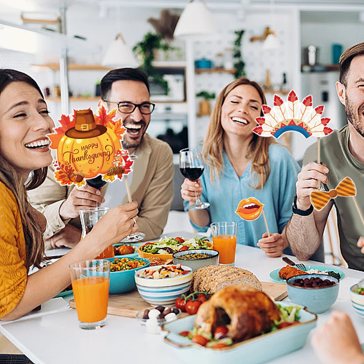 30 шт. реквизит для Фотокабины на День Благодарения