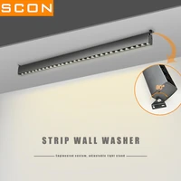 scon ac110 240v 40cm 15w iron grey surface mounted led linear lamp creative concrete ceiling bar lights