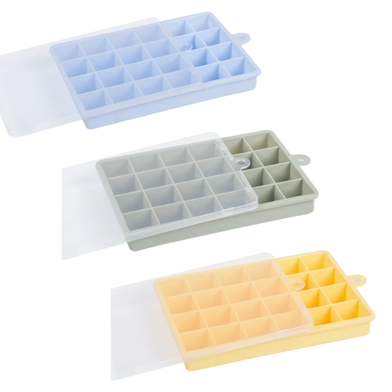 

Large Ice Cube Trays Mold for Freezer Easy Release Tray Mold 24 Cavity Tray