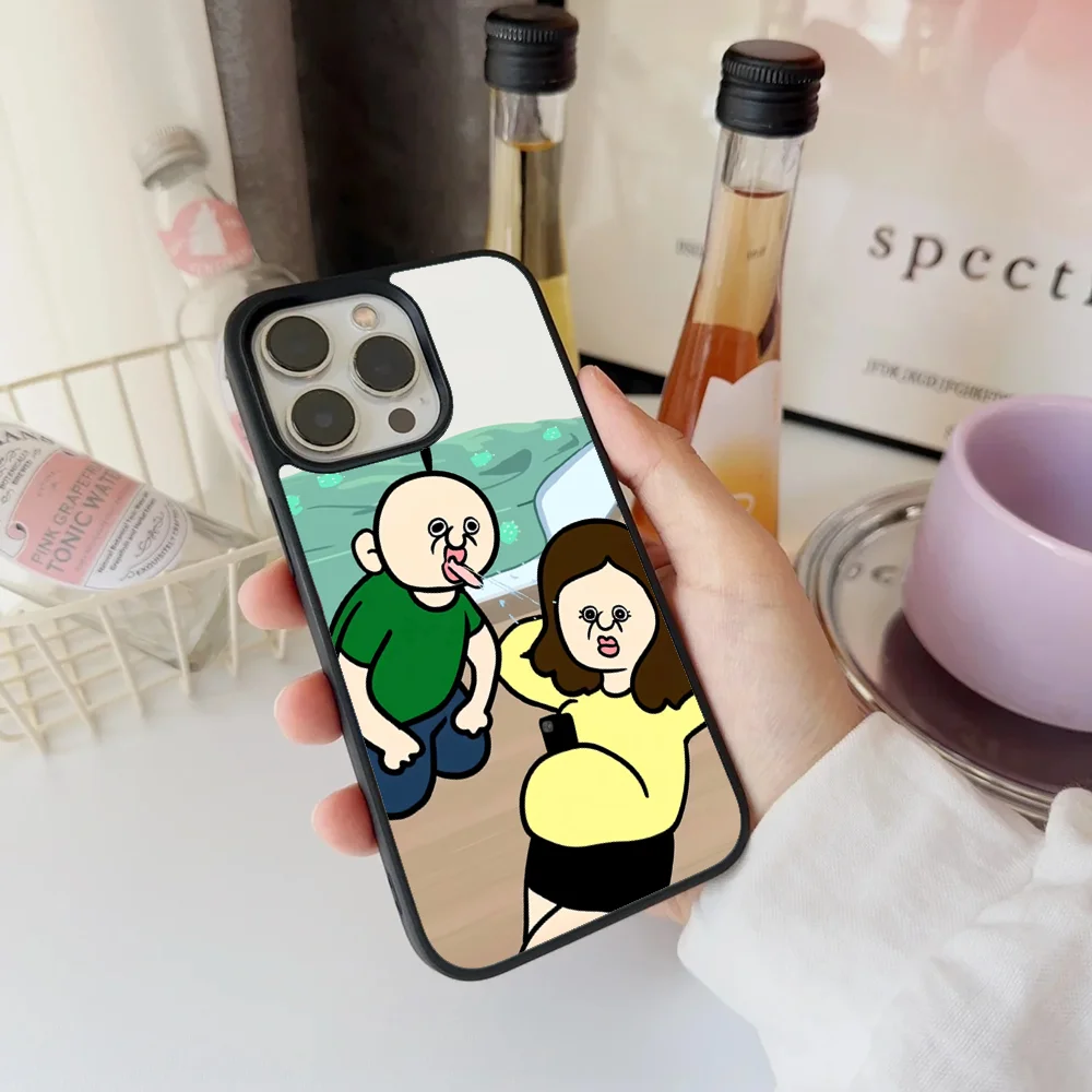 Милый мультяшный чехол Bbang для телефона IPhone 11 12 13 14 15 16 Plus Pro Max зеркальный