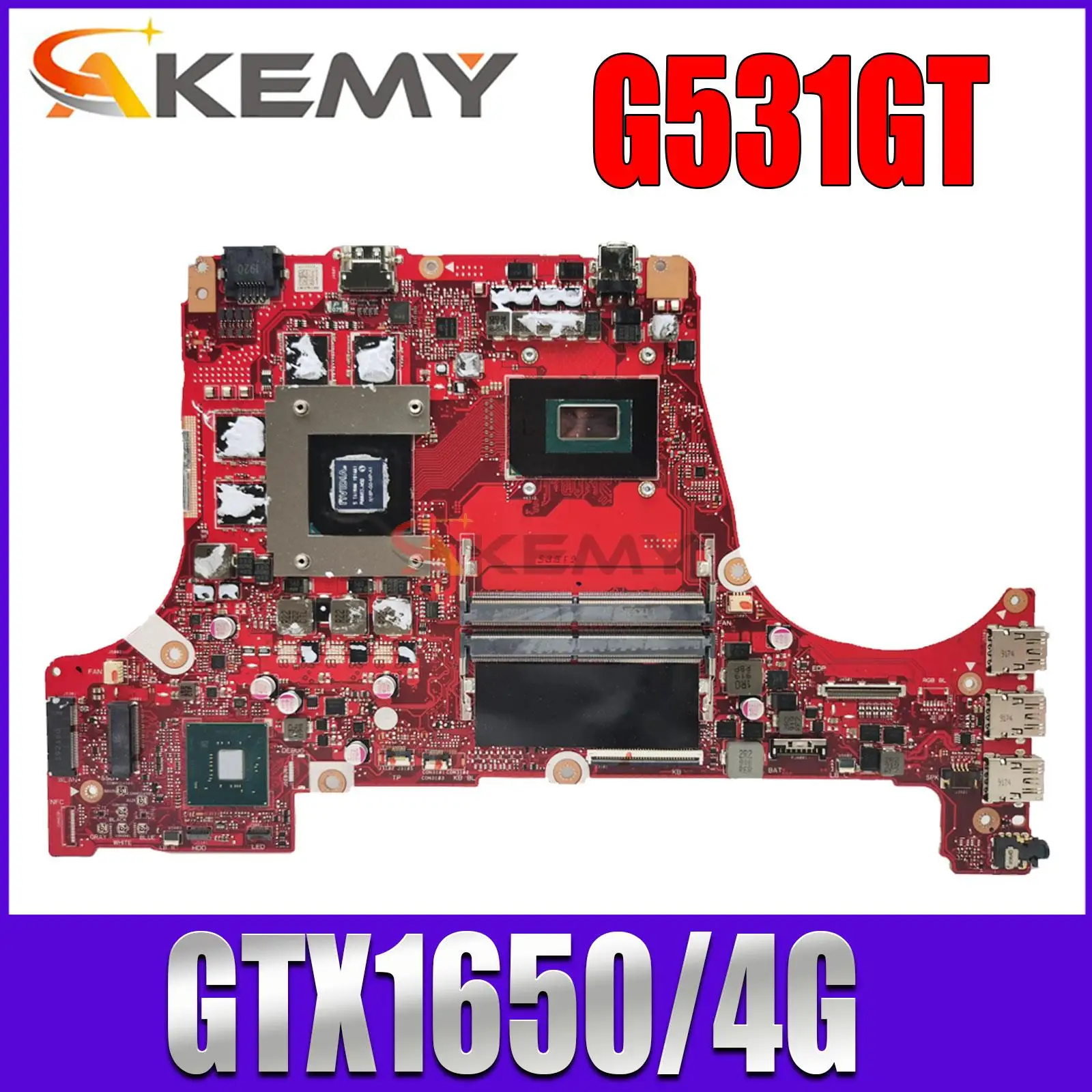 

G531GT Laptop Motherboard For ASUS ROG G531GT G531G G731GT Notebook Mainboard W/I5-9300H I7-9750H CPU GTX1650-4G 100% Fully Test
