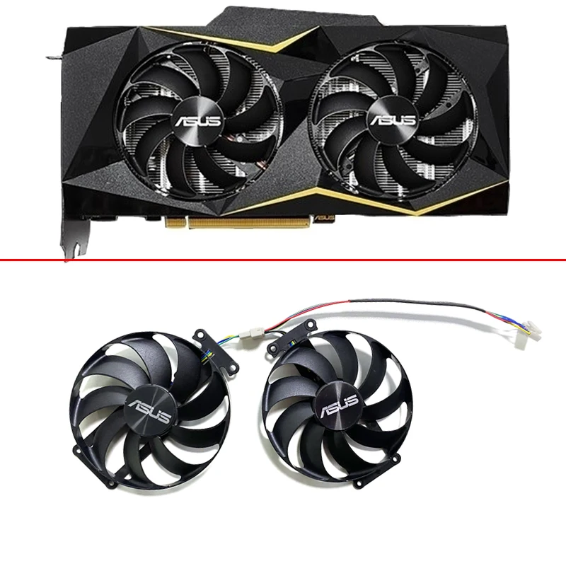 

Вентилятор для видеокарты ASUS GTX 1660-O6G-SI, 90 мм, T129215SU T129215BU 6PIN GTX1660 1660S