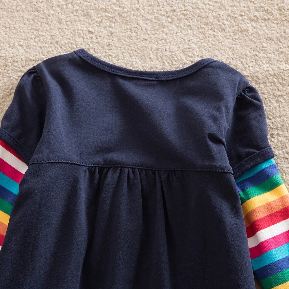 Платье с длинным рукавом и вышивкой для девочек 8 лет | Детская одежда обувь