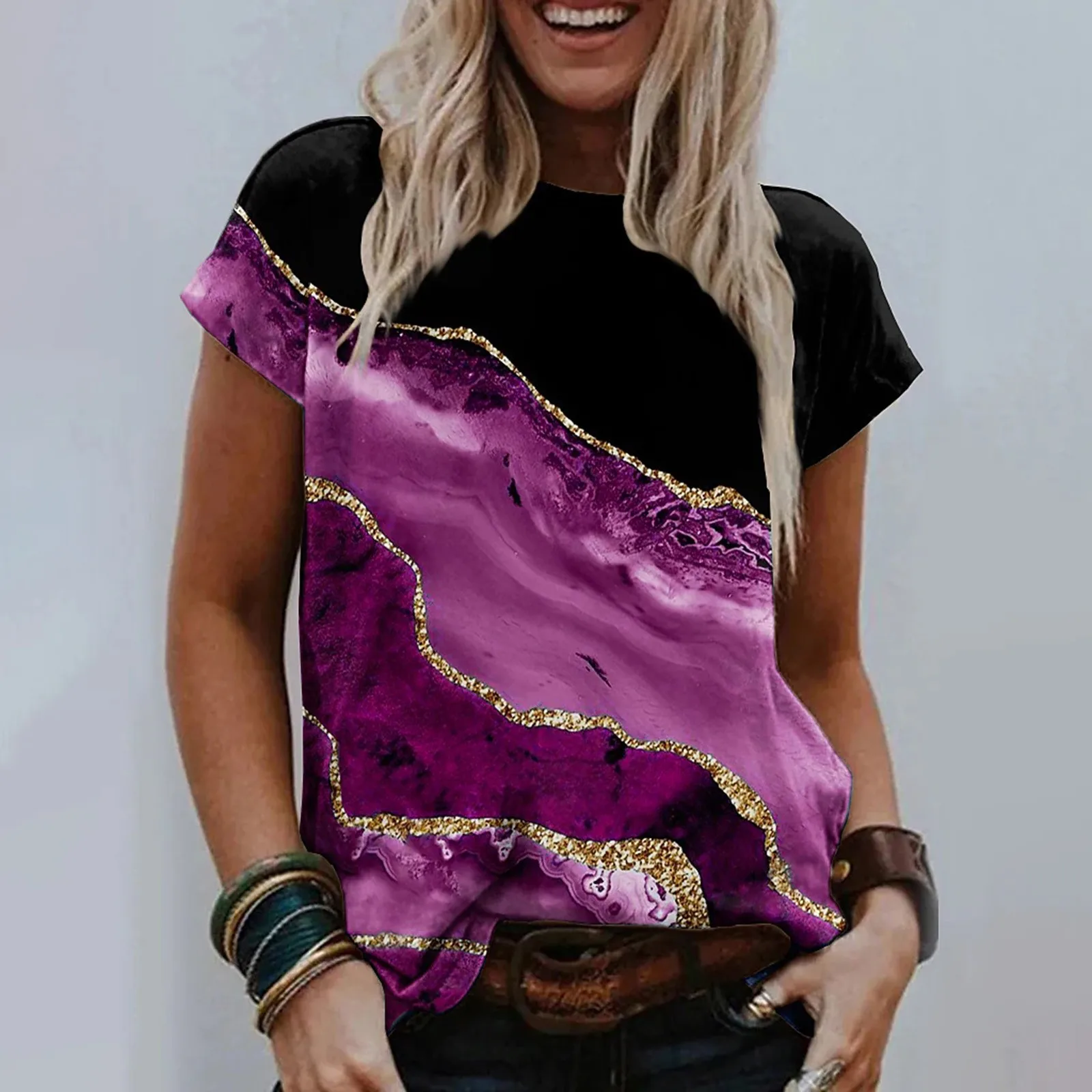 

Womens V Neck Short Sleeve T Shirt Vestidos Robe Femme