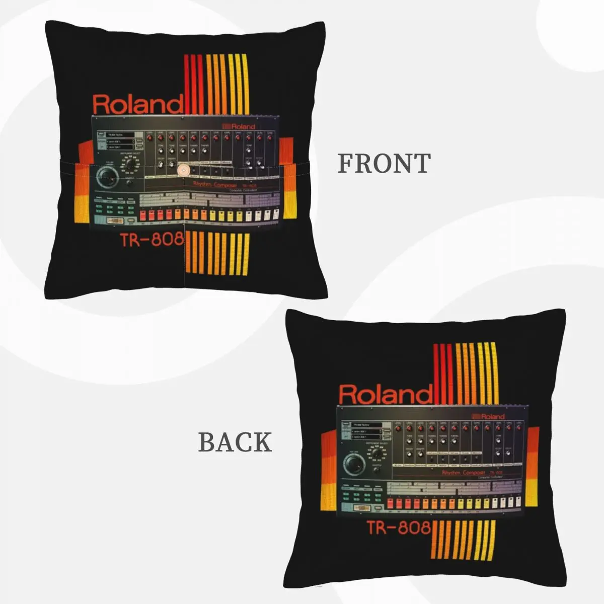 Фото Наволочка для подушки Roland Tr-808 Drum Machine Model Square Linen, полиэстер, декоративная, для дома, для кровати, комфортная, декоративная подушка №5