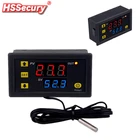 Цифровой мини-регулятор температуры W3230, 12 В, 24 В, 220 В, регулятор термостата, регулятор нагрева и охлаждения, Терморегулятор с датчиком