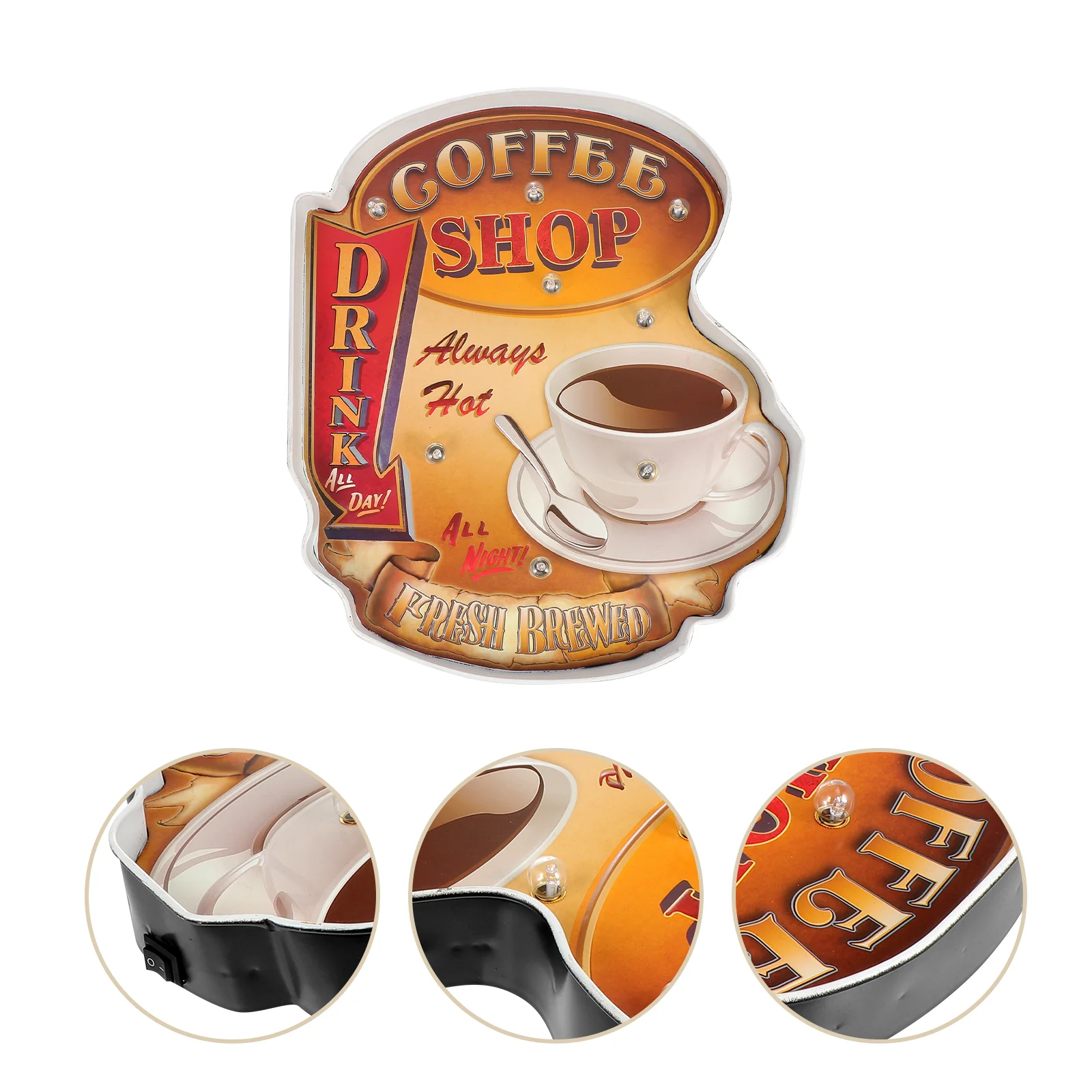 

1Pc Vintage LED Hanging Light Luminous Light Decor Indoor Retro Light Ornament