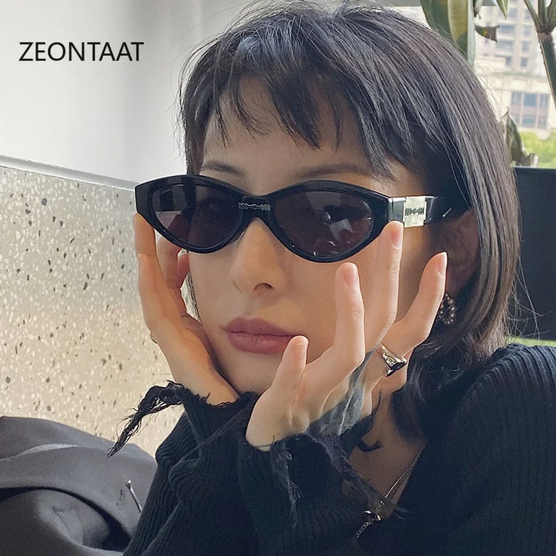

New Branded Sunglasses, black Glasses, Personalized Colored Cat's Eye Sunglasses, Trendy Universal Eyewear UV400