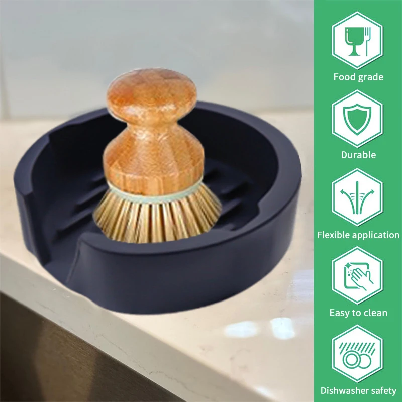 Новая силиконовая кухонная подставка для губок с присоской матовая коробка