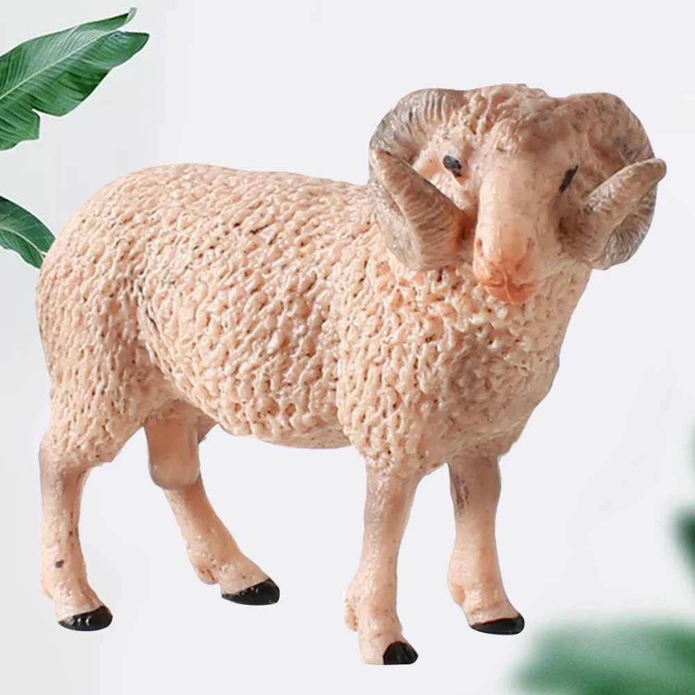 

3 PCS Sheep Model Kidcraft Playset Solid Creative Ornament Decoration Child Toy