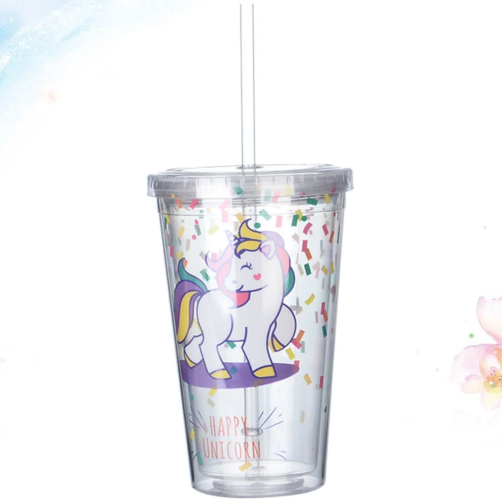 

Bottle Water Drinking Straw Cup Cups Straws Mug Fitness Portable Workout Transparent Carton Hole