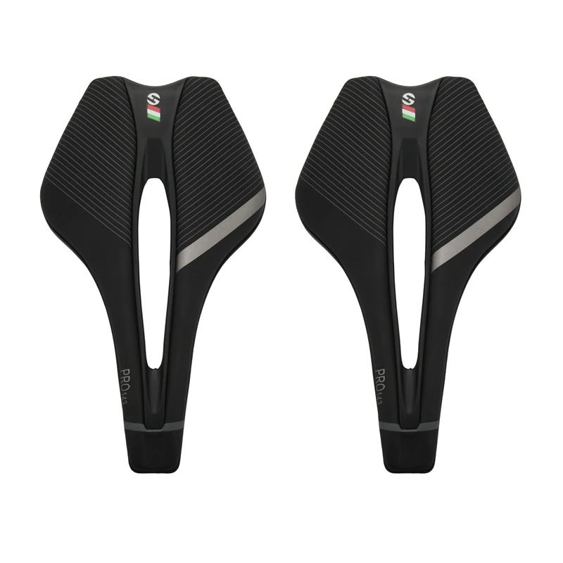 

2X TOSEEK Bike Saddle Comfortable Lightweight Bicycle Saddle Seat For Mountain Road Bike Bicycle Accessories