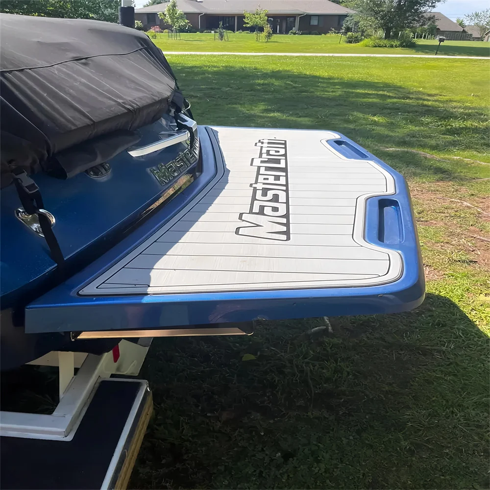 2011 Mastercraft X25 Платформа для плавания Кокпита Pad Лодка из пенопласта EVA Тиковая