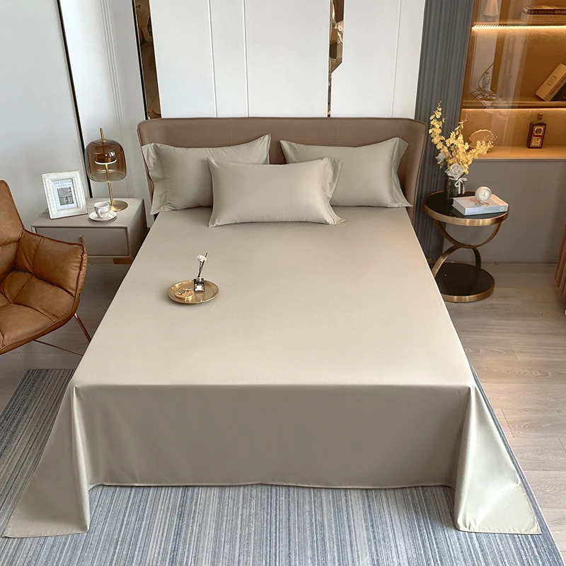 

Pure Cotton Bed Sheet Solid Color Bed em9 Sheet Fabric Bed Sheet_AN2541