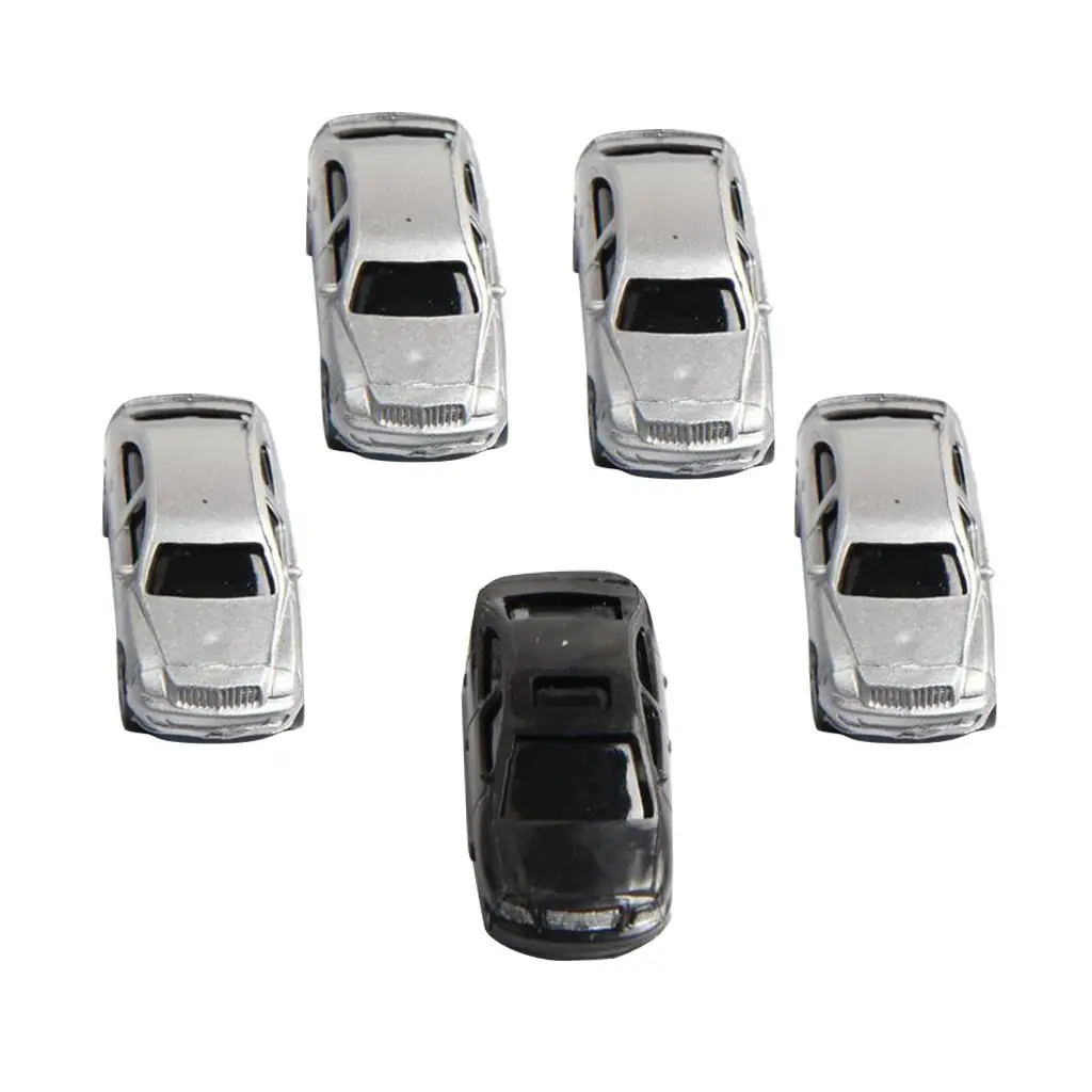 5 шт. масштаб 1:100 окрашенная модель автомобиля сделай сам настольная здания