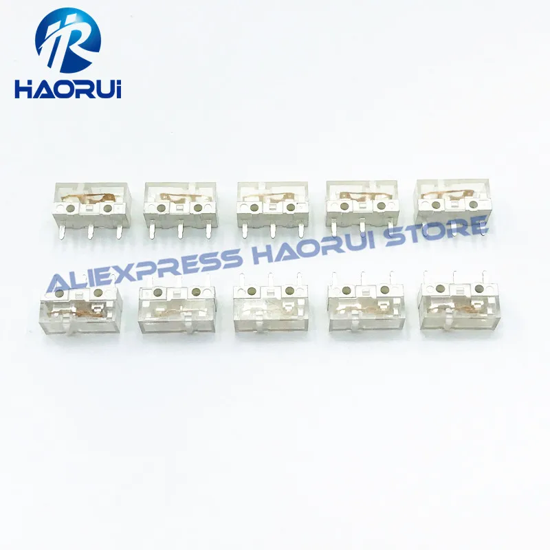 HUANO V2 прозрачные белые микропереключатели для игровой мыши 80 млн. кликов