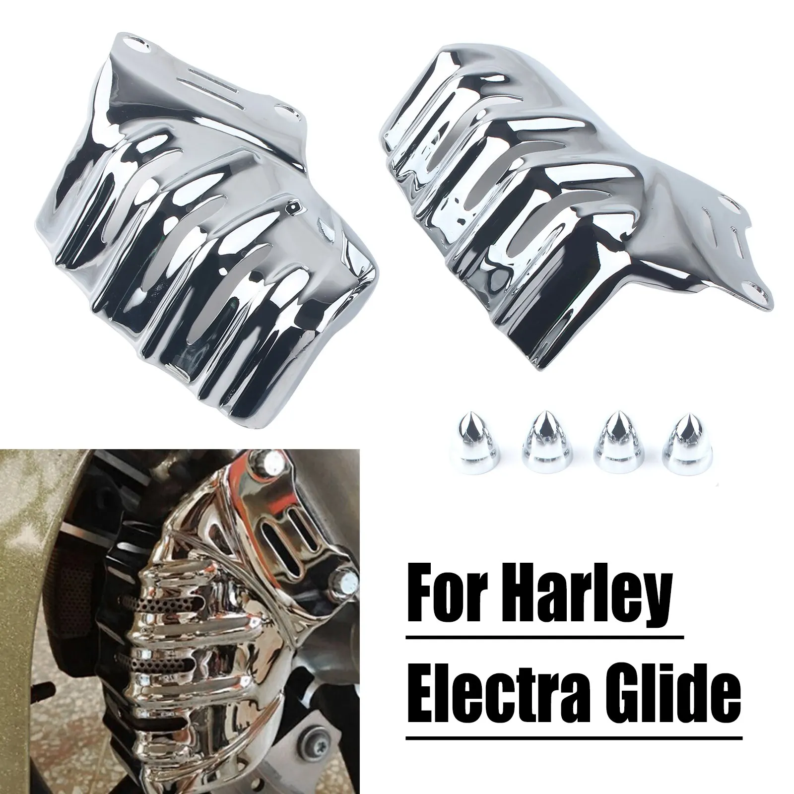 Стальная крышка переднего тормозного суппорта мотоцикла для Harley Electra Glide Standard EFI