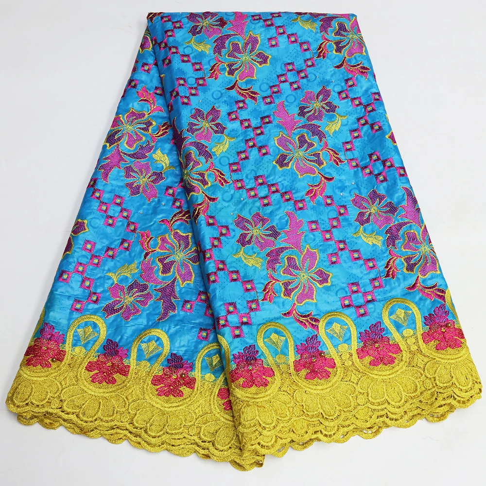 

Классическая Роскошная вуаль Ulifelace из хлопка, Водорастворимая гипюровая кружевная вышивка, 5 ярдов, золотые бусины, вощеная ткань, дамасский материал WL120