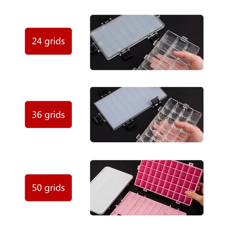 

OFBK 24/36/50 Grids Watercolor-Palette Box Moisturizing Watercolor Paint Storage-Palette Box Leak-proof Travel-Palette