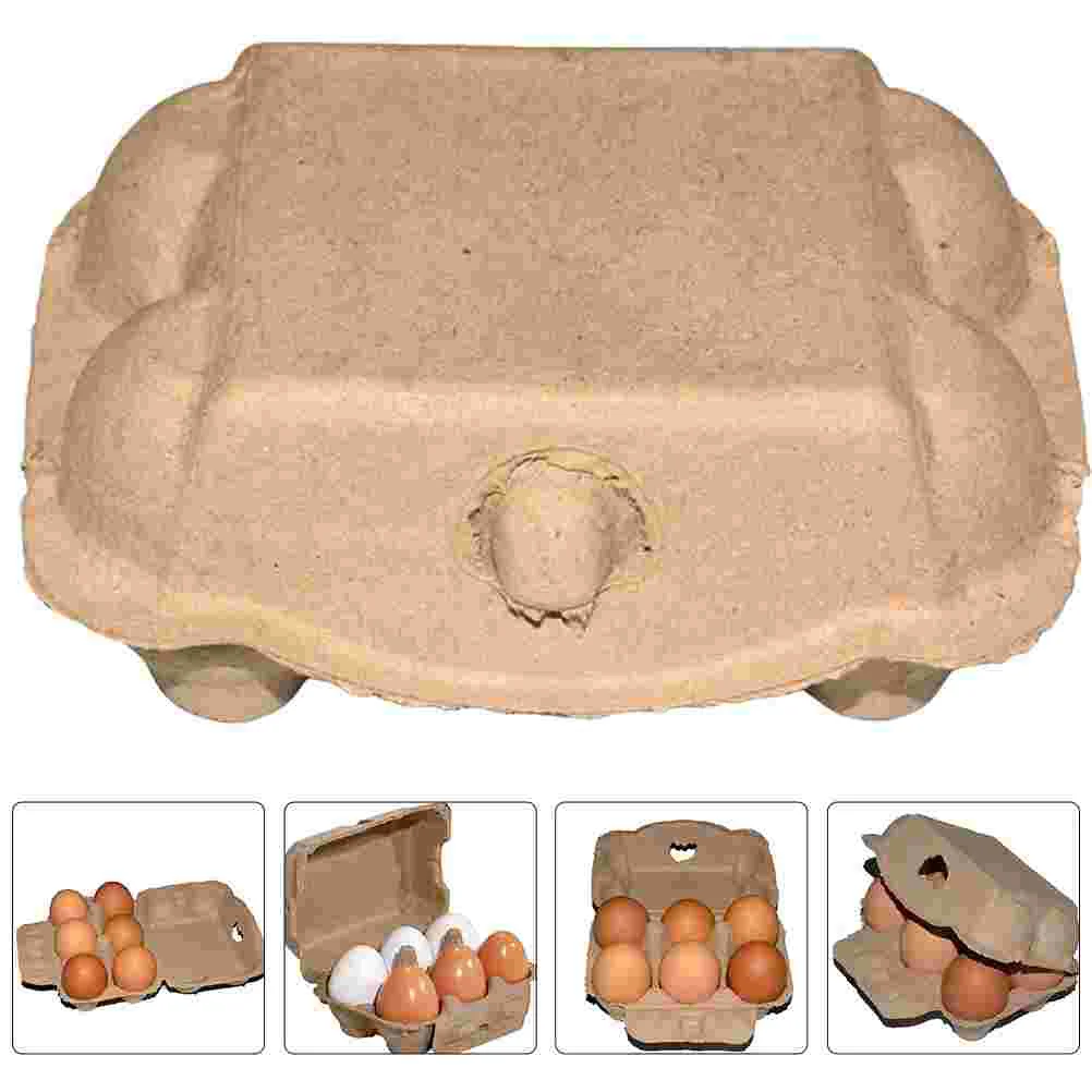 

Egg Carton Duck Tray Holder Refrigerator Paper Pulp Container Empry Fridge Organizer