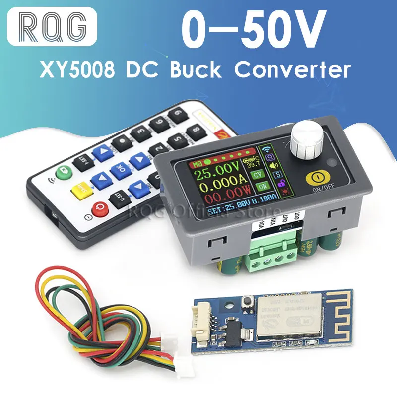 

XY5008 DC DC Buck Converter CC CV 0-50V 8A 400W Power Module Adjustable Regulated laboratory power supply variable WIFF APP