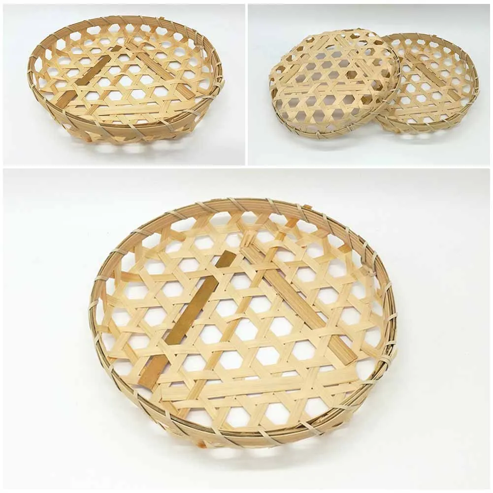 

Kitchen & Dining Kitchen Accessories Bamboo Steamer Hexagon Eye Bamboo Basket Hollow Bamboo Basket Woven Food Basket