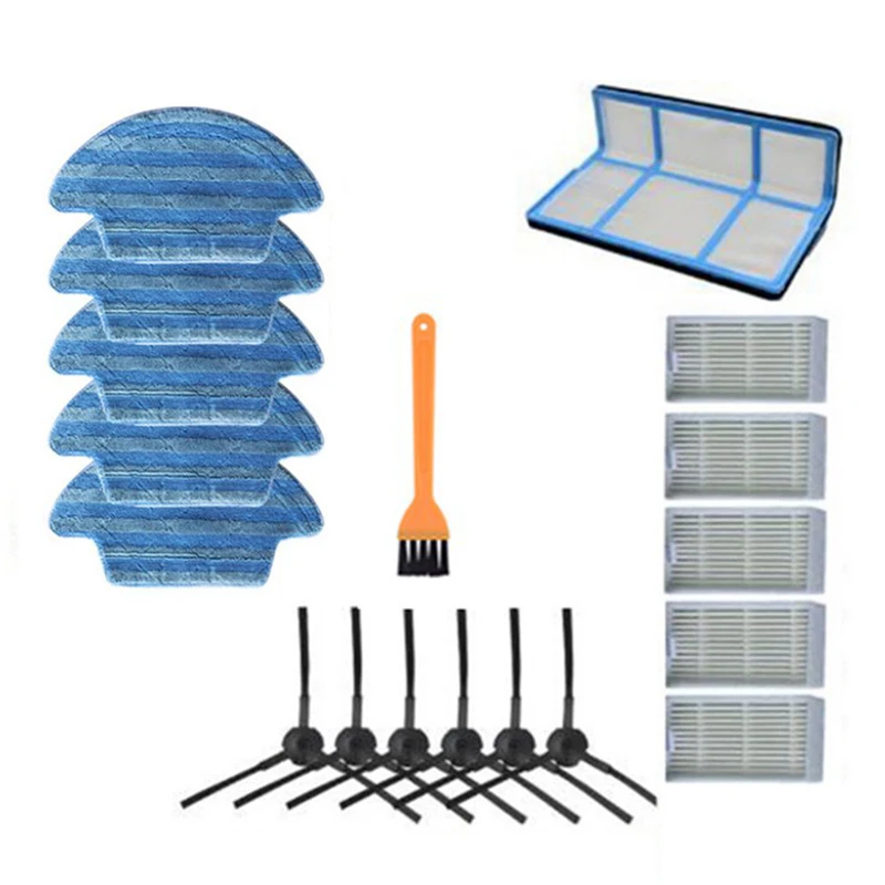 

Запчасти для робота-пылесоса Chuwi Ilife V55 Pro, основная боковая щетка, фильтр НЕРА, насадка на швабру