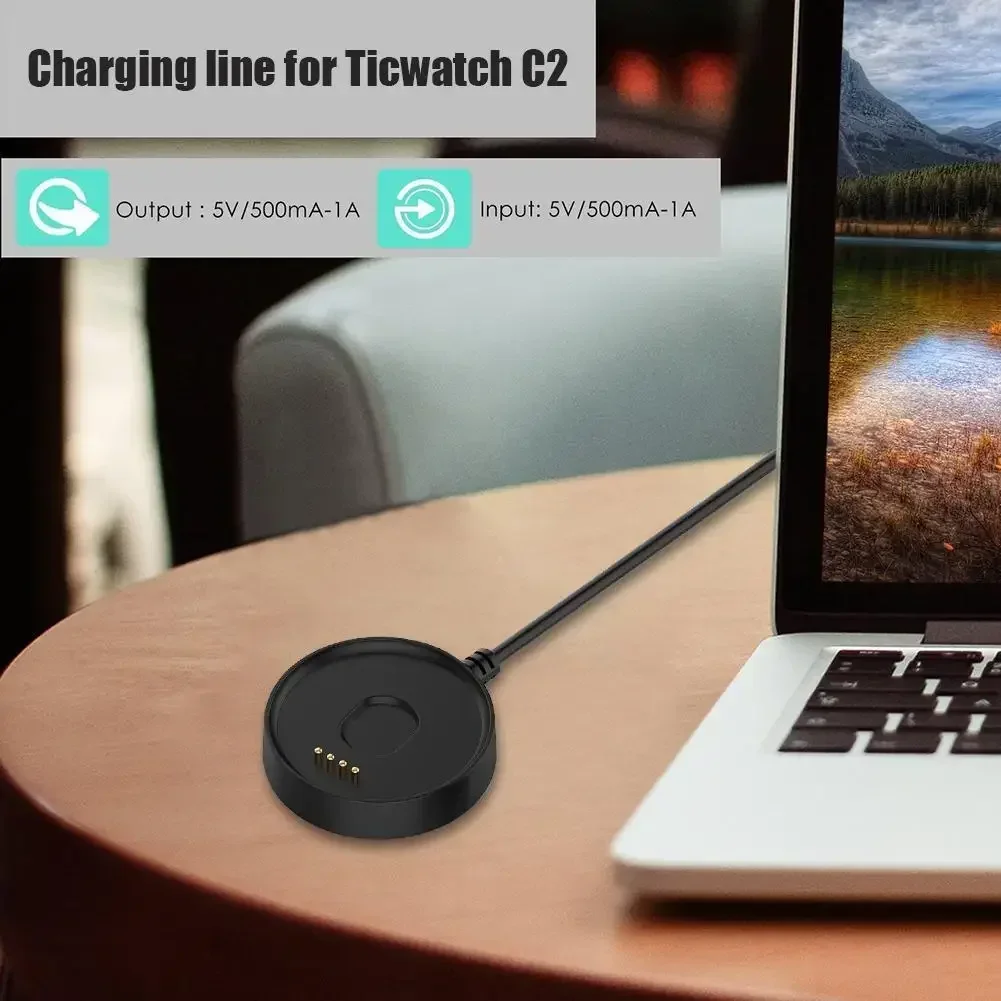 Фото USB-док-станция для зарядки и передачи данных Ticwatch C2 E2 S2, сменная зарядная док-станция, кабель для зарядки смарт-часов, зарядное устройство-подставка №3