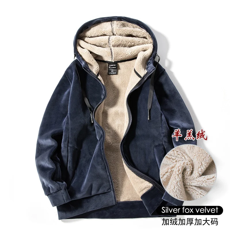 

Кашемировые толстовки с капюшоном для мужчин, толстые теплые толстовки высокого качества в стиле хип-хоп с флисовой подкладкой, Мужская зим...