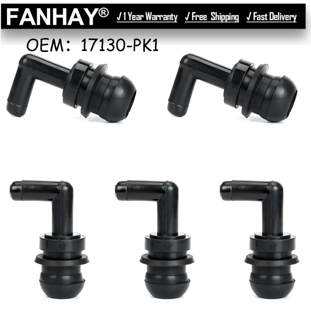 

5 комплектов для Honda CR-V S2000 для Acura TL PCV Valve + комплект для втулки OEM 17130-PK1-003 17130-PV3-013 17130-PR7-A01 17139-PK1-000