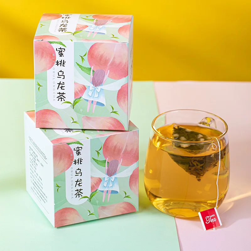 

Peach Oolong Camellia fruit tea fruit tea cold tea triangle bag combination tea No teapots No Teasets