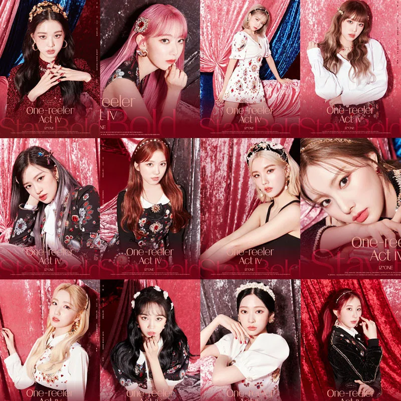 

2 шт./компл. оптовая продажа, постеры Kpop IZONE, наклейки, новый альбом, One-reeller Act IV HD, художественная картина, домашний декор, настенные Стикеры, ко...