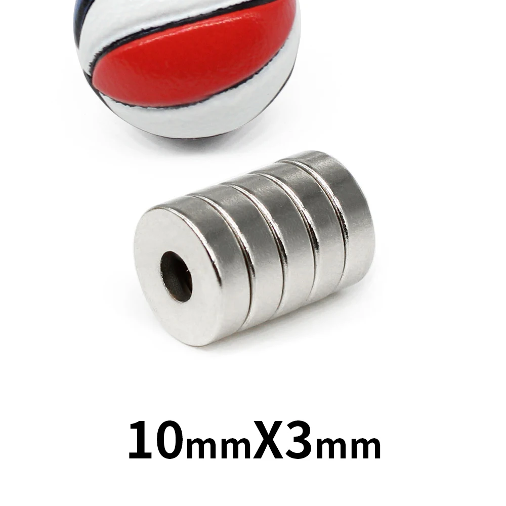 

10/20/50/100/150/200/300PCS 10x3-3 Round Countersunk Neodymium Magnet 10x3 Hole 3mm N35 Powerful Strong Magnets 10*3-3 mm 10*3