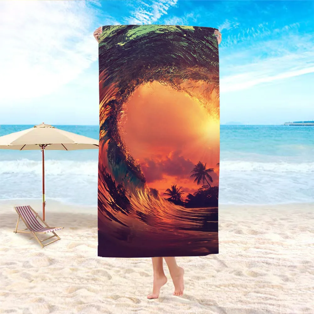 Креативное модное пляжное полотенце с принтом фруктов для взрослых плавания