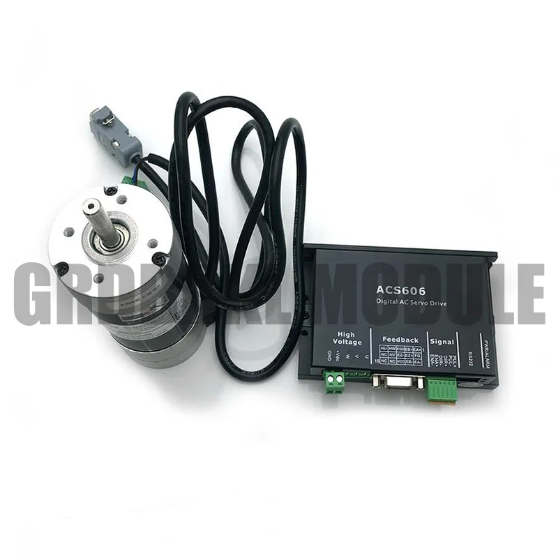 Новинка, оригинальный бесщеточный Серводвигатель постоянного тока 90 Вт, набор для фрезерного станка с ЧПУ и гравировкой ACS606, 57 мм, 3000 об/мин