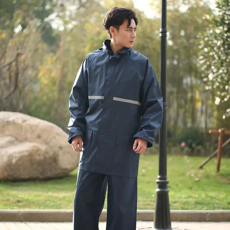 Уличный дождевик для езды на мотоцикле брюки костюм светоотражающая ткань