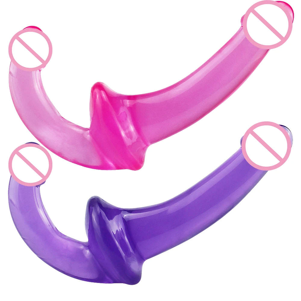 

Strapon Dildo Realistic Dick Toy Sex Toys for Women Jelly Dildo Double Head Soft Silicone Vagina Anal Massager for Gay Lesbian