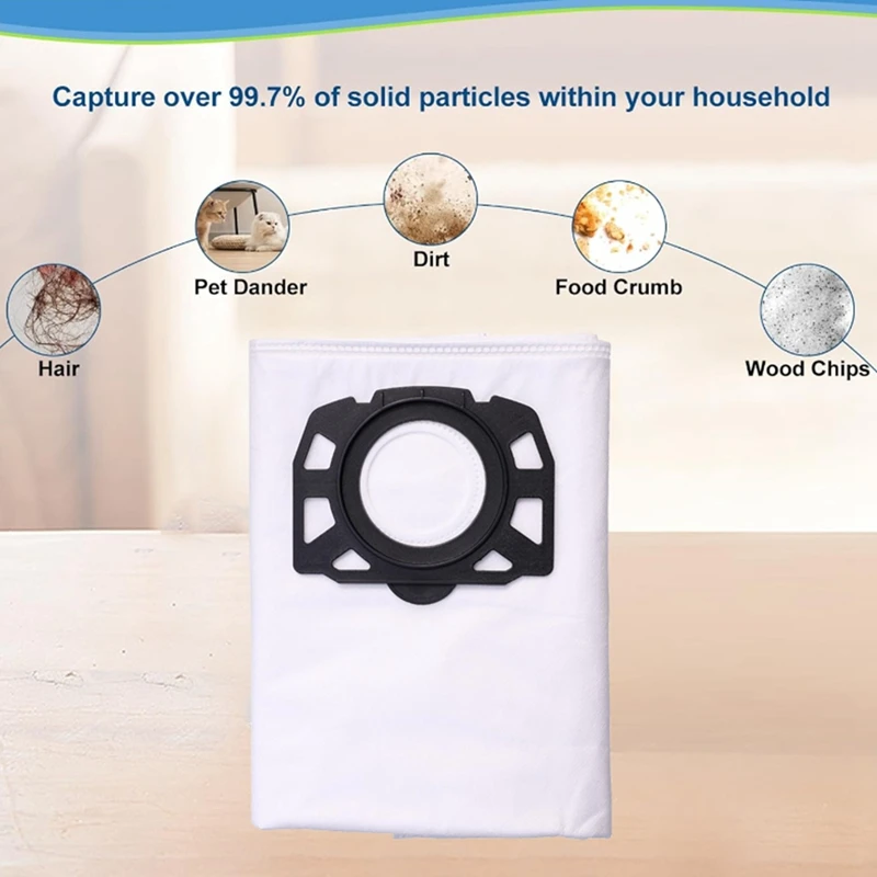 Пылесборник для пылесоса Karche WD4 WD5 WD6 WD5P WD6P Premium MV4 MV5 MV6 10 шт.