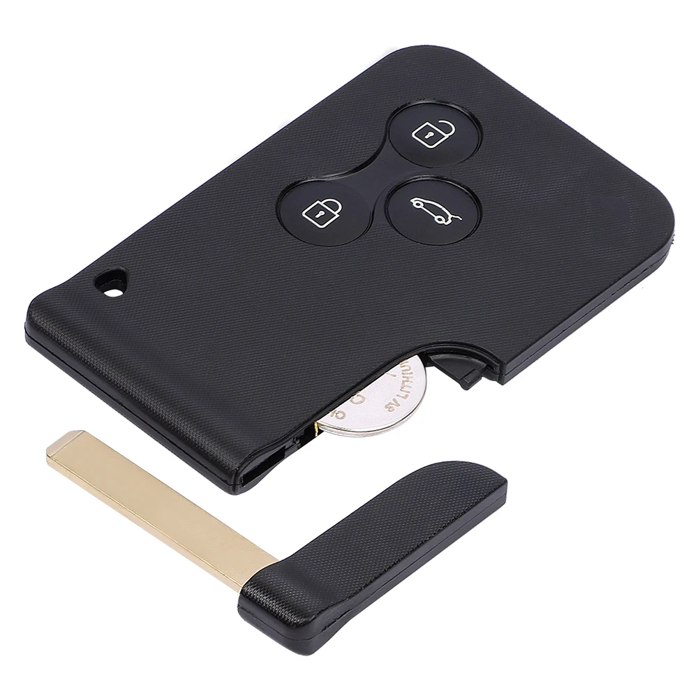 KEYECU 433 МГц PCF7943 ID46 смарт-ключ карты для Renault Megane II Scenic Grand 2003-2008 3 кнопки бесключевой