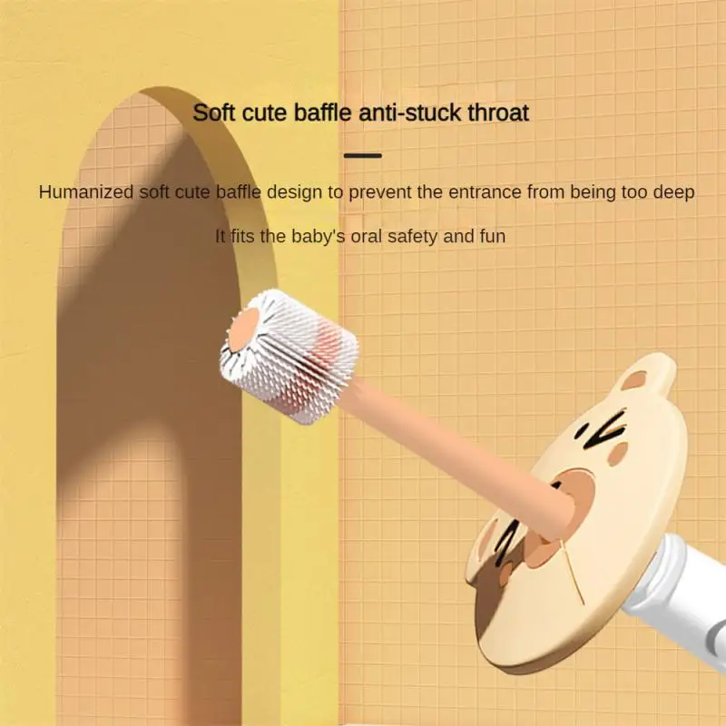 

Зубная щетка с мягкой щетиной, детский инструмент для чистки зубов, вращение на 360 °, нанозубная щетка, гигиеническая детская зубная щетка