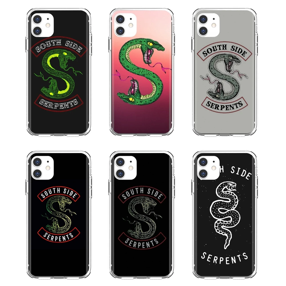 

For iPhone 10 11 12 13 Mini Pro 4S 5S SE 5C 6 6S 7 8 X XR XS Plus Max 2020 TPU Cover American-Riverdale-SouthSide-Serpent