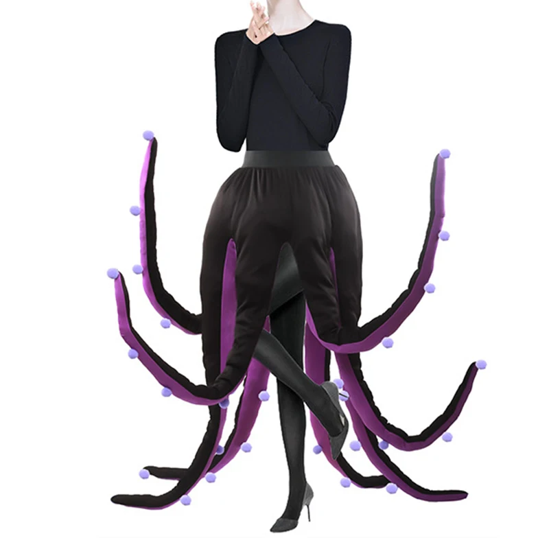 Маленькая Русалочка Урсула костюм на Хэллоуин для взрослых забавные длинные