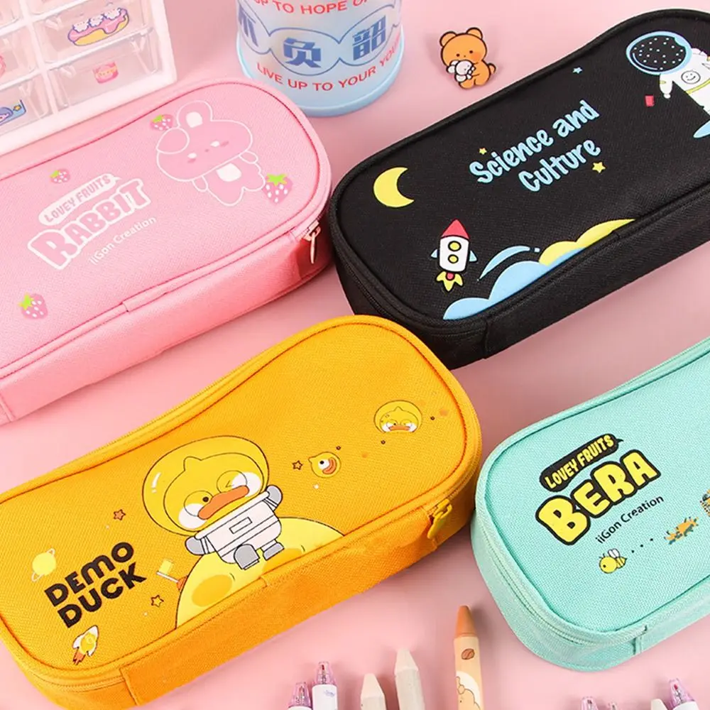 

Kawaii Oxford Cloth Desktop Storage Bags Student Stationery Large Capacity Stationery Bag Pen Bag Pen Case Pencil Pouch