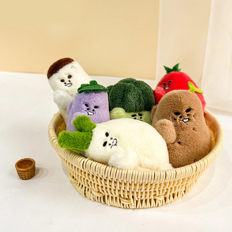 

Cartoon Cute Vegetable Plush Doll Doll Keychain Creative Vegetable Funny Plush Pendant Cute Backpack Charm Couple Birthday Gift